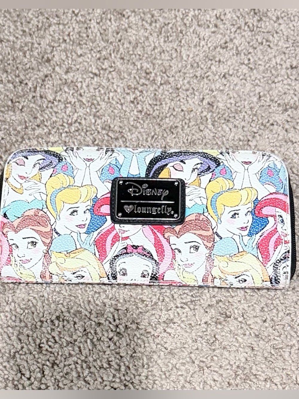 Loungefly Disney Princess Faces Wallet - Multi Color Print